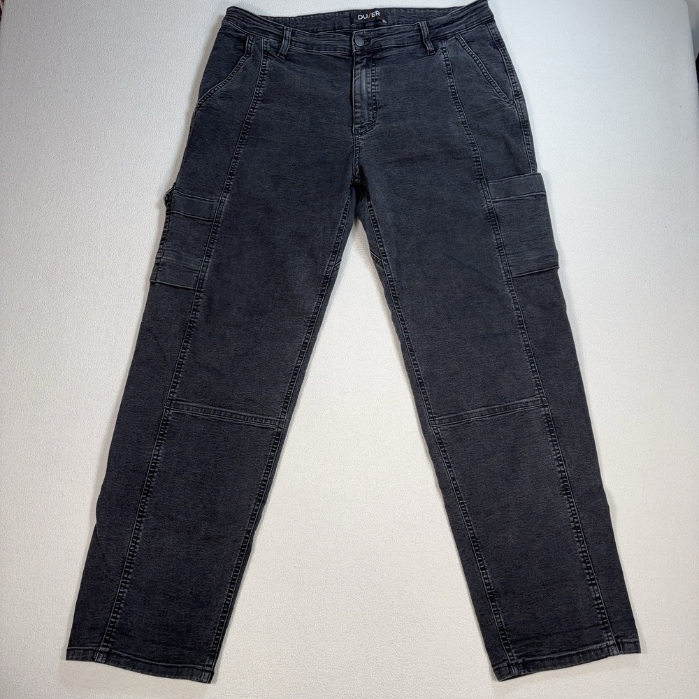 DU/ER Relaxed Stretch 7-Pocket Canvas Pants Men's 36 (fits 37x32) Gray Straight